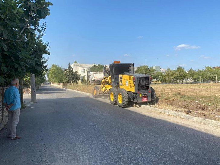 Ergene’de yeşil alanlara temizlik ve bakım yapılıyor G3