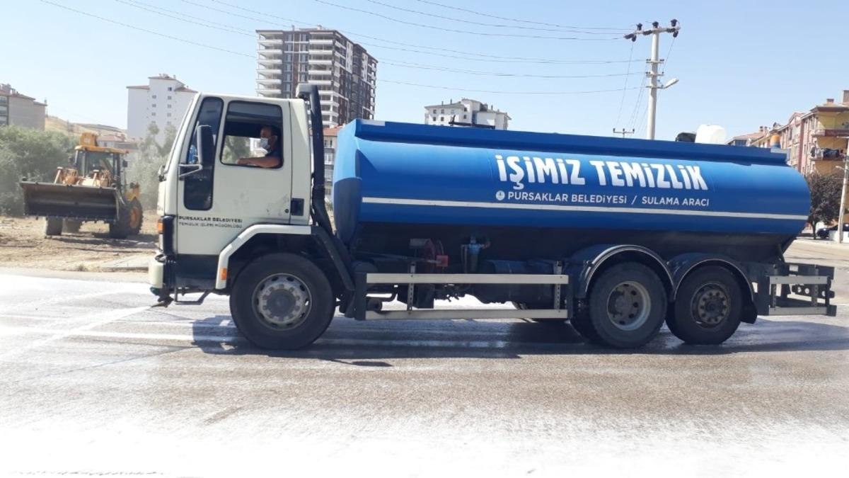 Pursaklar&rsquo;ın her noktasında hijyen seferberliği