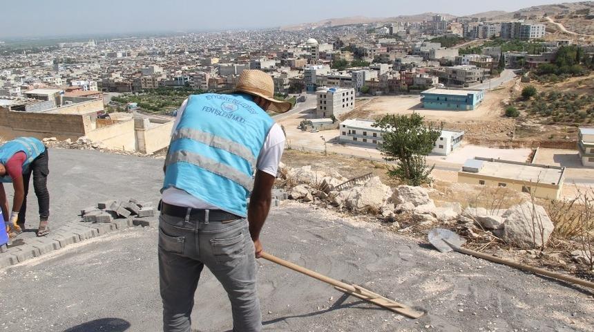 Eyy&uuml;biye&rsquo;de yol &ccedil;alışmaları s&uuml;r&uuml;yor