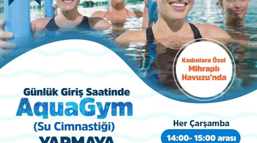 Kadınlara &ouml;zel suda cimnastik