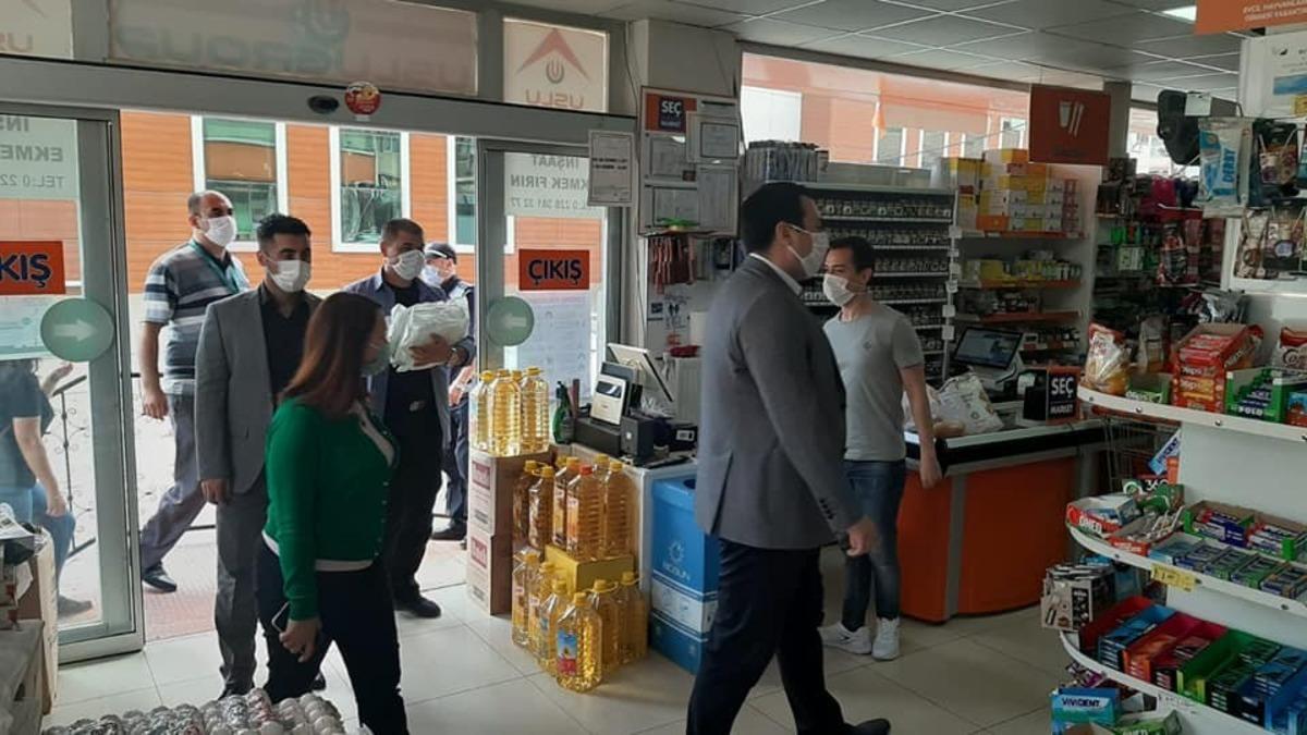 Kaymakam iş yerlerini denetledi