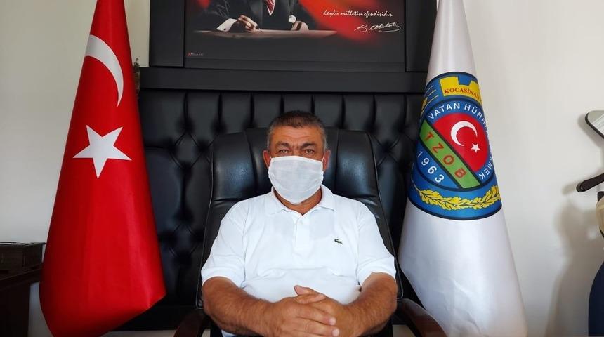 Kocasinan Ziraat Odası Başkanı Güneş;” Üretenlerin kıymetinin bilinmesini temenni ediyoruz”