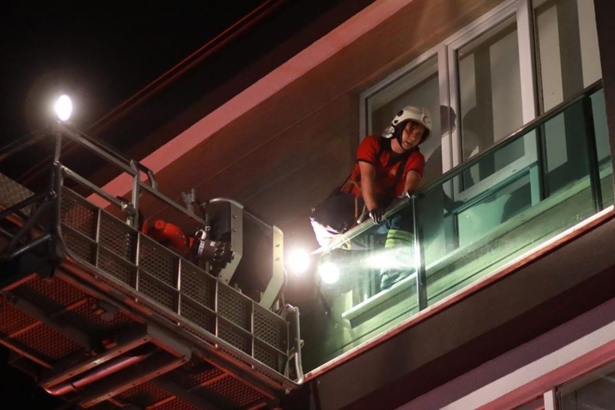 Yuvadan balkon boşluğuna d&uuml;şen 50 yavru kırlangı&ccedil; 3 saatte kurtarıldı