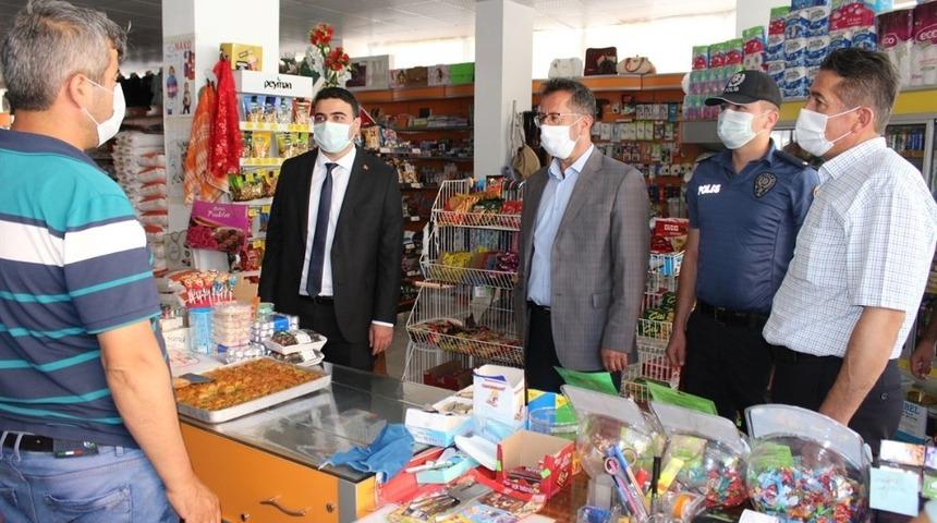 Sarıveliler&rsquo;de korona vir&uuml;s denetimleri