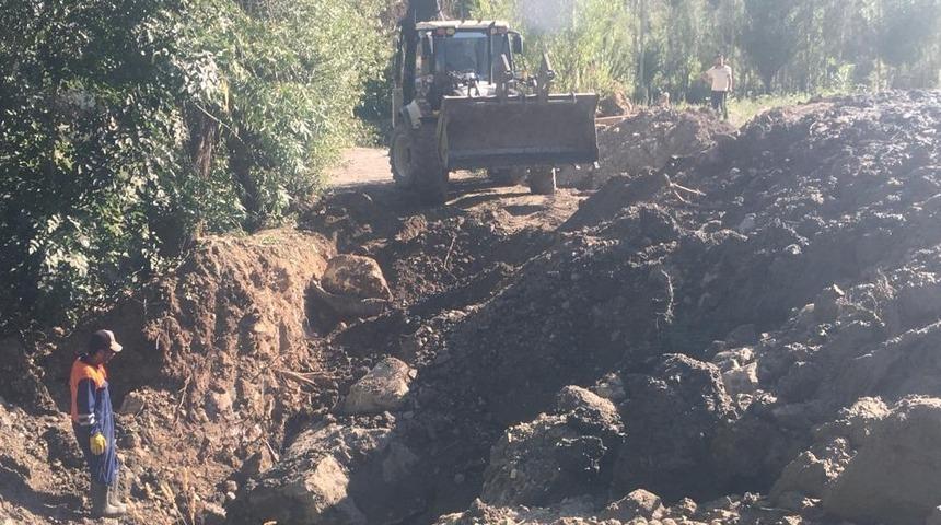 Hakkari’de kanalizasyon çalışması