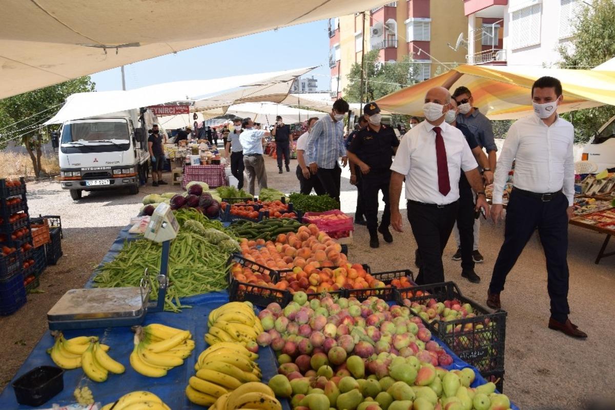 Kumluca&rsquo;da korona vir&uuml;s denetimi