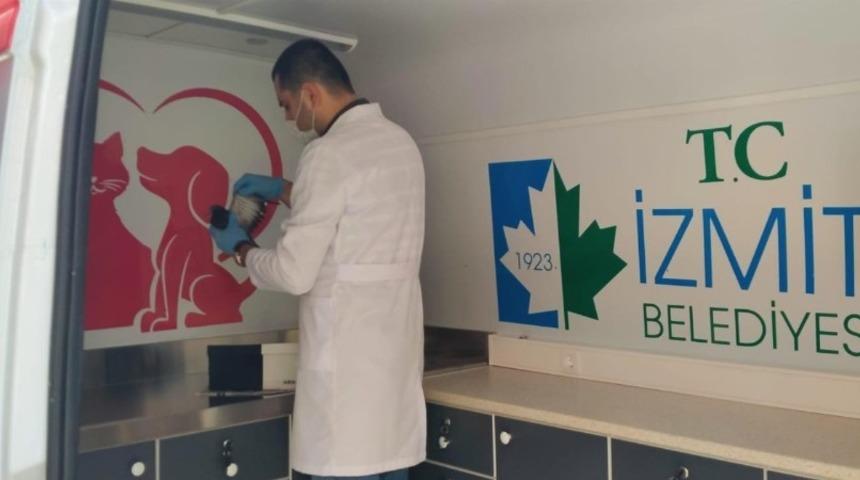 İzmit&rsquo;te yaralanan g&uuml;vercinin yardımına belediye ekipleri koştu