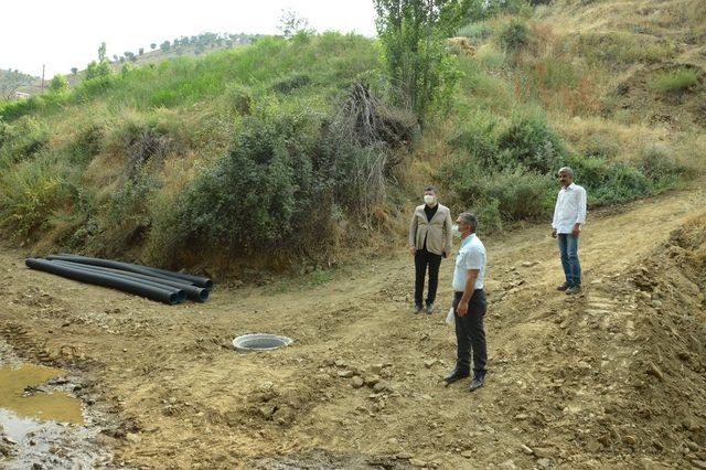 Kaymakam Uçar, alt yapı çalışmalarını inceledi