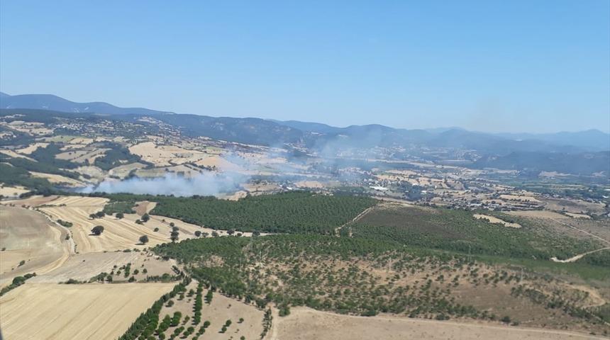 G&Uuml;NCELLEME - &Ccedil;anakkale'de &ccedil;ıkan orman yangını kontrol altına alındı