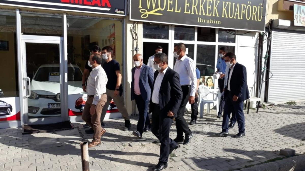 &Ccedil;aldıran&rsquo;da korona vir&uuml;s tedbiri denetimi