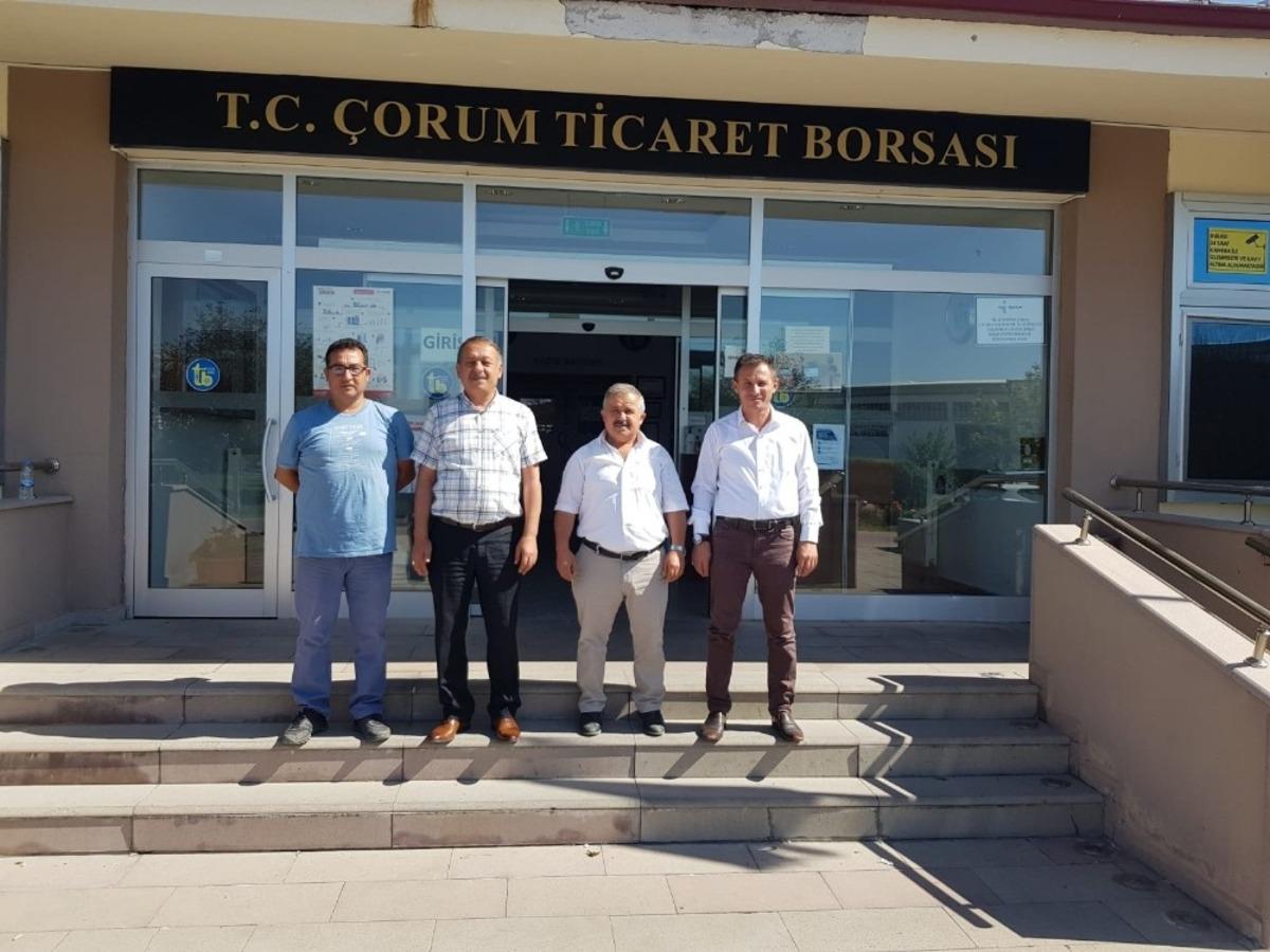 İl M&uuml;d&uuml;r&uuml; Sarı ve Mehmet Sayan Ticaret Borsası&rsquo;nı ziyaret etti