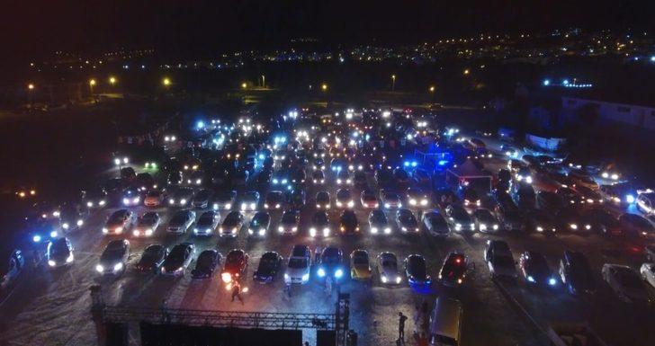 Tokat’ta arabalı sinemaya yoğun ilgi G1