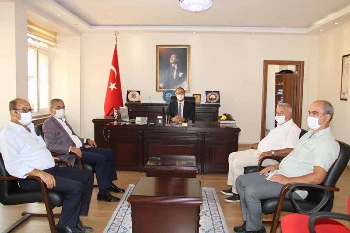 Başkan Kaplan&rsquo;dan Kaymakam Tepeli&rsquo;ye ziyaret