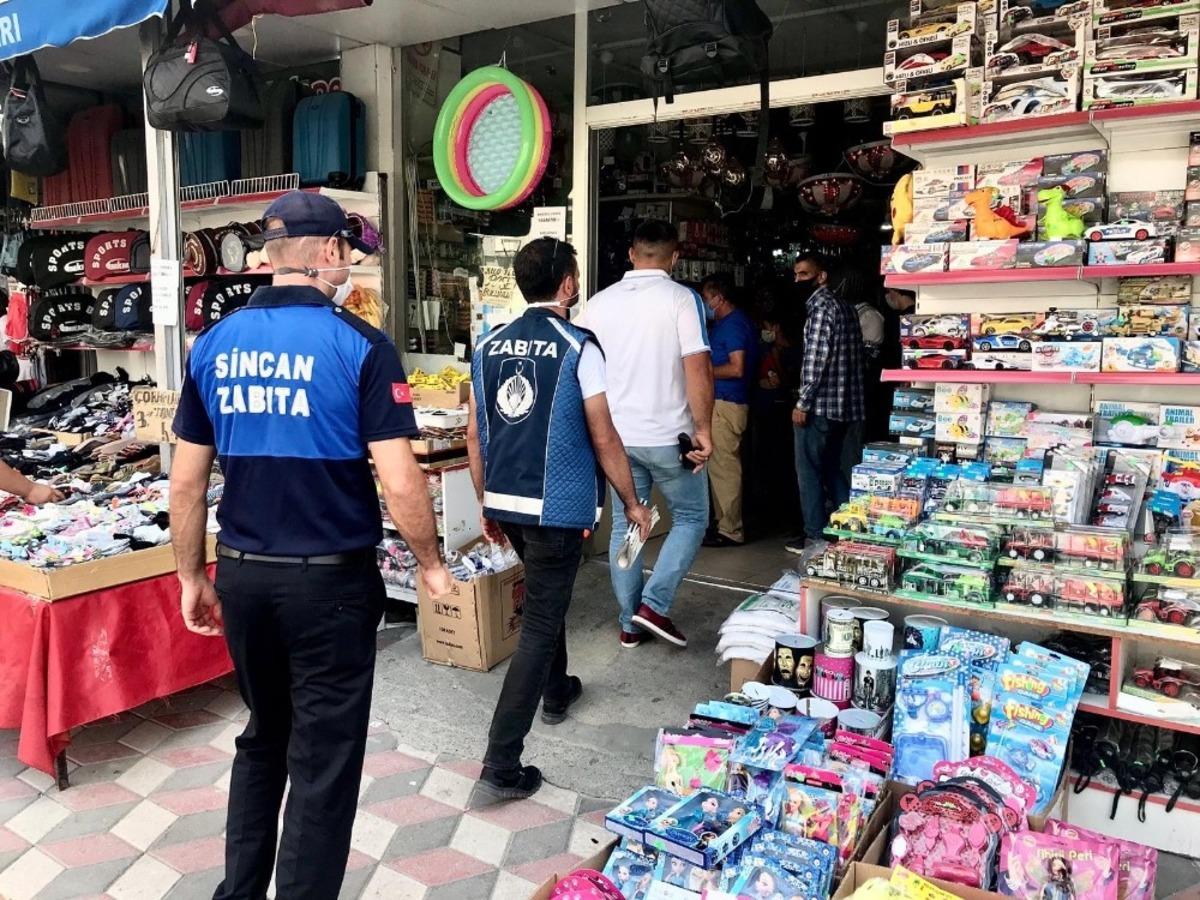 Sincan&rsquo;da korona vir&uuml;s denetimleri devam ediyor