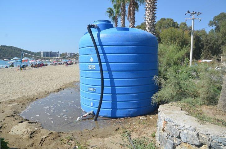 Kuşadası Kuştur Plajı’nda belediyeye ait su deposu ve üniteler tahrip edildi G2