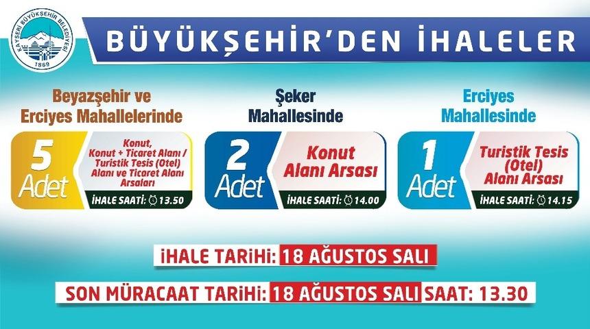 Büyükşehir’den üç ihale birden