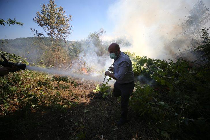 GÜNCELLEME - Düzce'de çıkan orman yangını söndürüldü G4