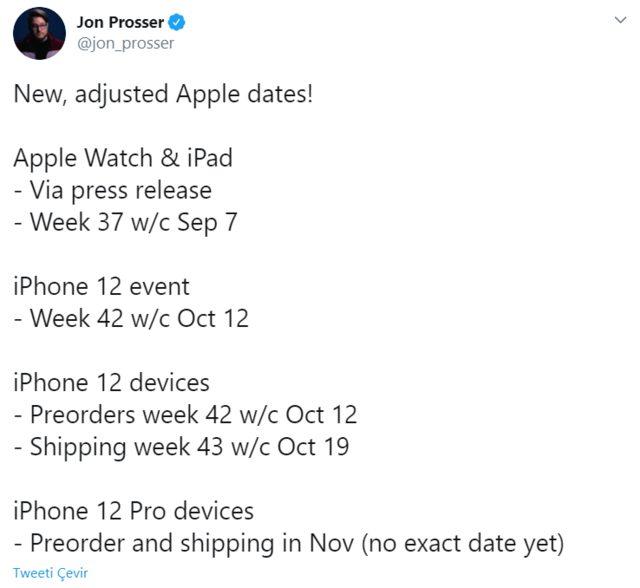 Jon Prosser iPhone 12 tweet