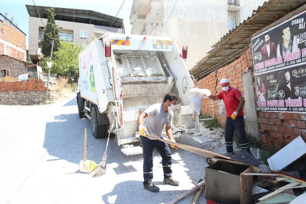 Moloz ekipleri, temiz &Ccedil;iğli i&ccedil;in iş başında