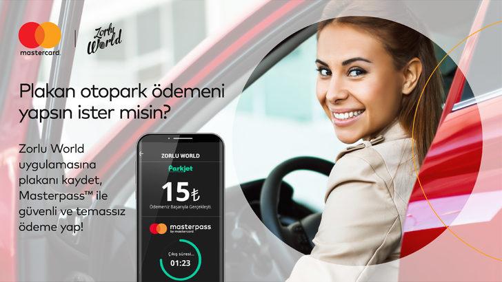 Zorlu Center’da otopark ödemeleri Mastercard  teknolojisi ile mobile taşındı