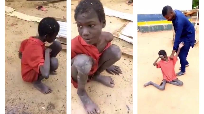 A&ccedil;lığa terk edilen &ccedil;ocuk kendi dışkısını yiyerek hayatta kaldı