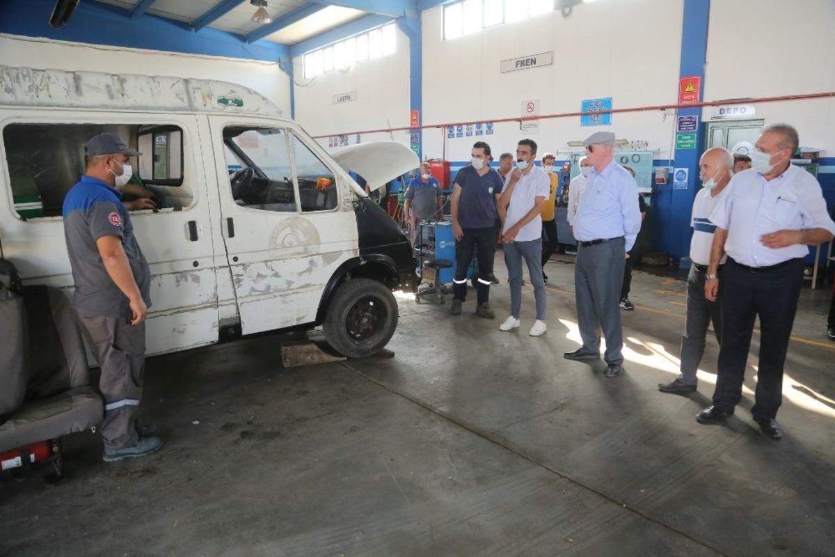 Başkan Kurt &ccedil;alışmaları denetledi