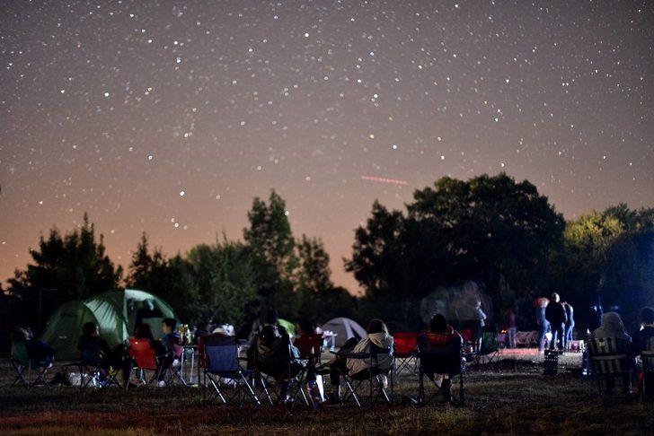 Meteor yağmurunun keyfini çıkardılar G1