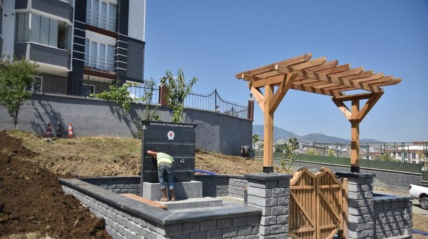 Şehit polis anısına &ccedil;eşme