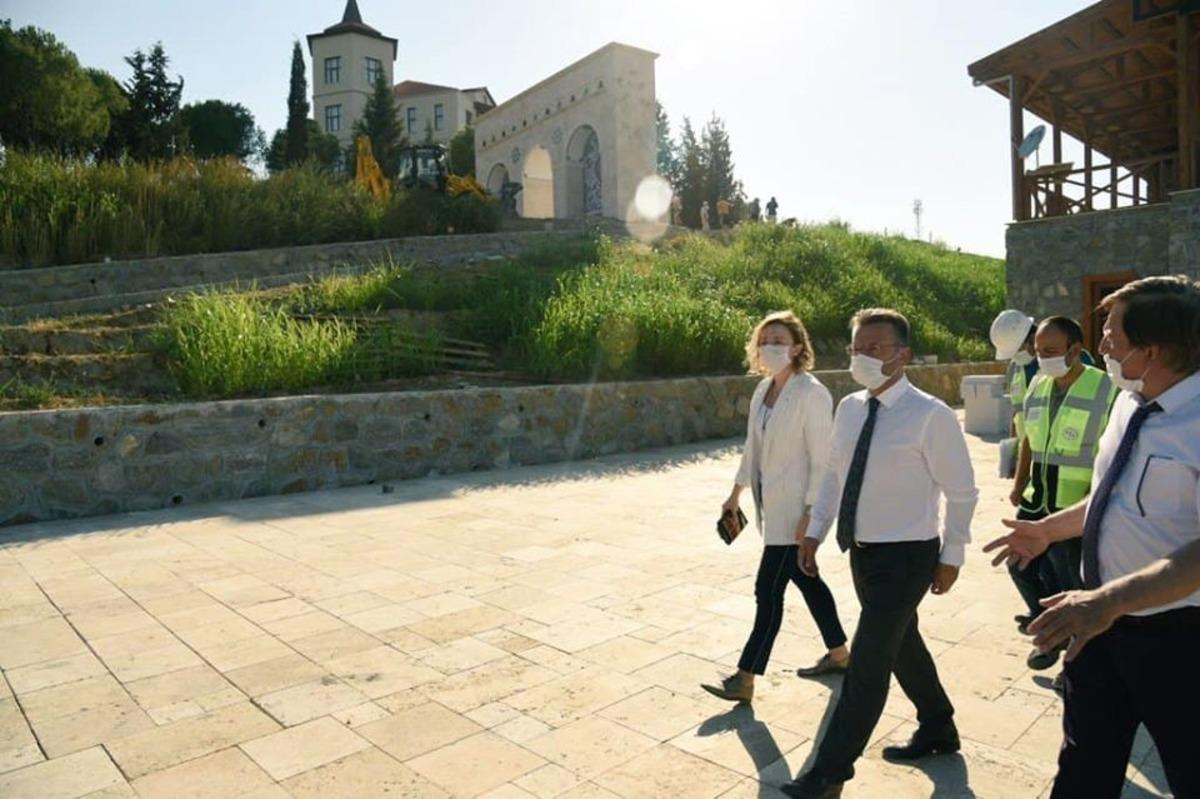 Vali Aksoy Adnan Menderes M&uuml;zesi &ccedil;alışmalarını yerinde inceledi