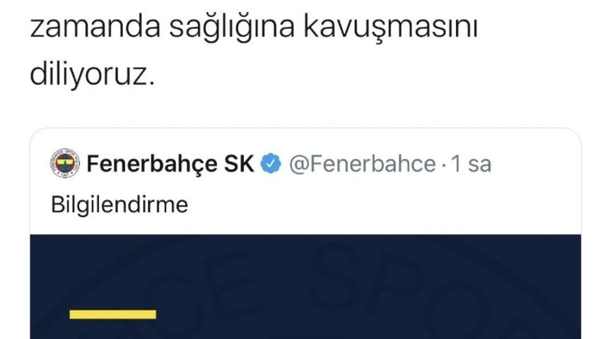 Kayserispor&rsquo;dan Fenerbah&ccedil;e&rsquo;ye ge&ccedil;miş olsun mesajı