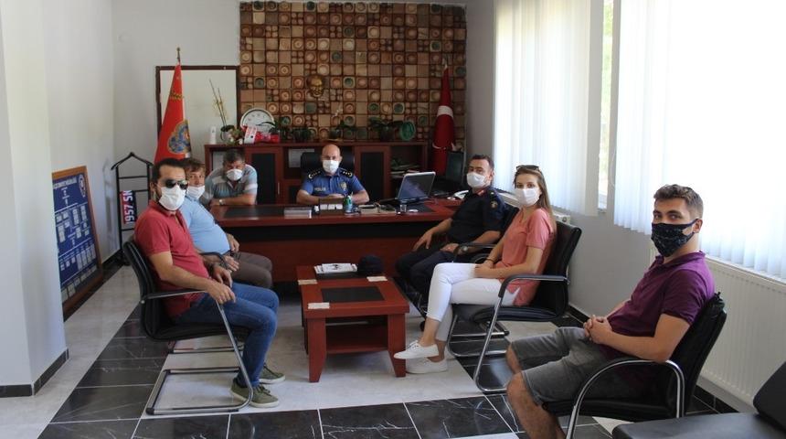 &Ccedil;anlı Gazeteciler Emniyet M&uuml;d&uuml;r&uuml; Akpınar&rsquo;ı makamında ziyaret etti