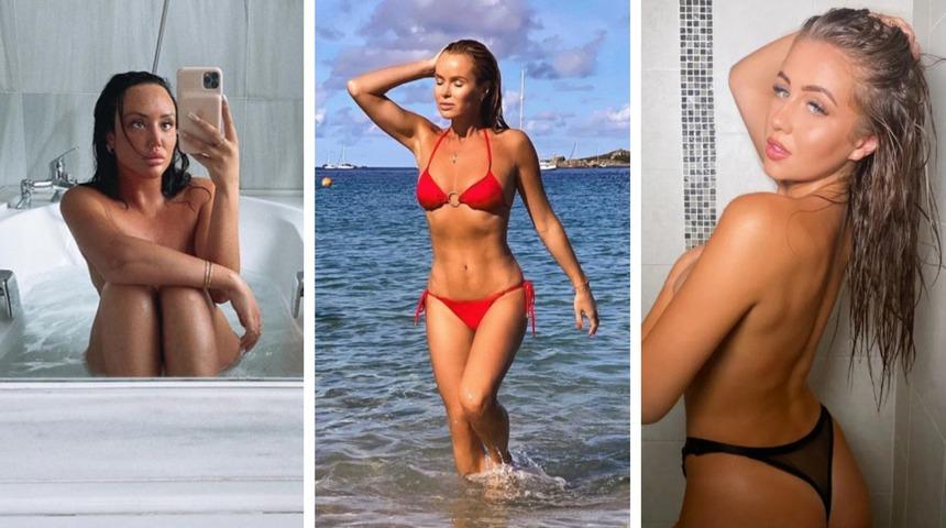 Karantinadan sonra bikinisiyle görünen ünlüler