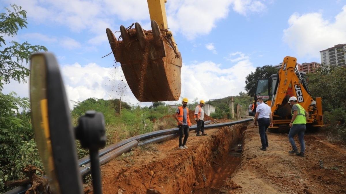 Ortahisar&rsquo;ın i&ccedil;me suyu hattı sil baştan yenileniyor