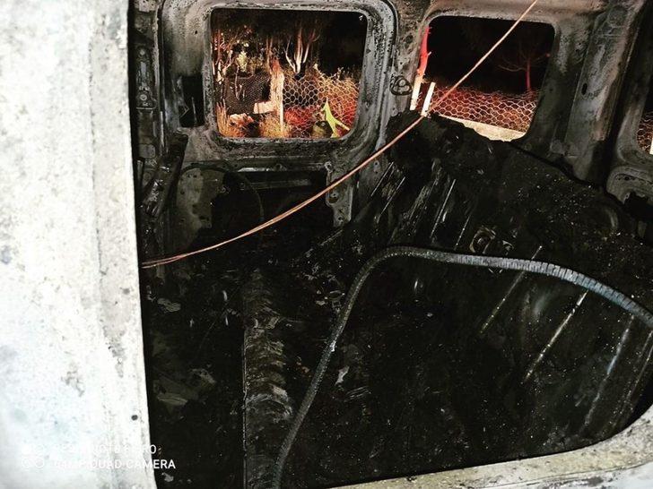 Van’da park halindeki araç yandı G3