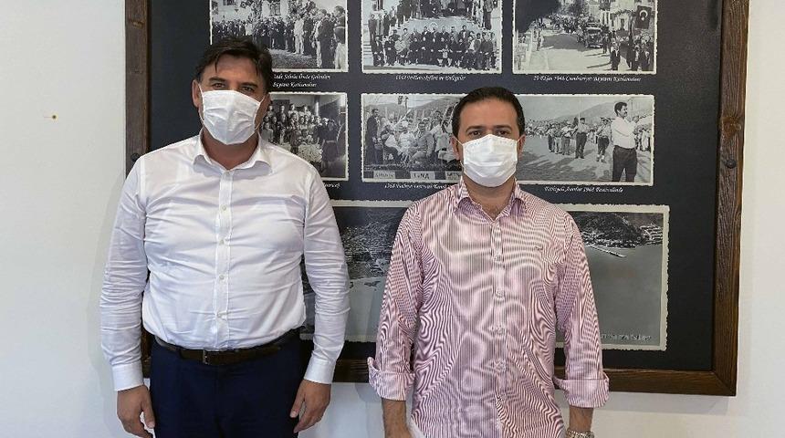 Kaymakam Fırat&rsquo;tan, Başkan Karaca&rsquo;ya iadeyi ziyaret