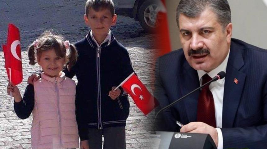 Bakan Koca&rsquo;dan yangında 2 &ccedil;ocuğunu kaybeden sağlık &ccedil;alışanına başsağlığı mesajı