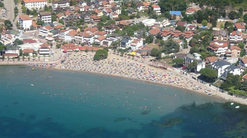 Kocaeli'de helikopterle sahiller denetlendi