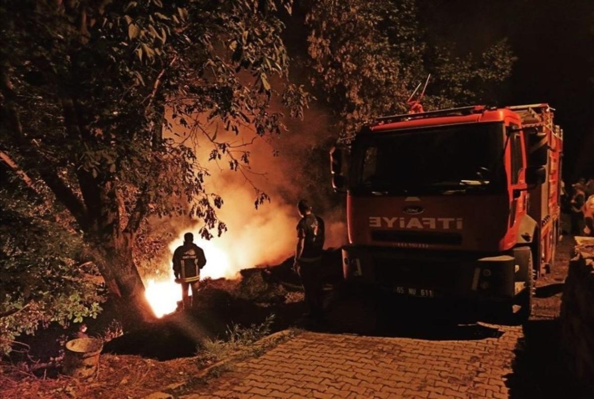 &Ccedil;atak&rsquo;ta ot yangını