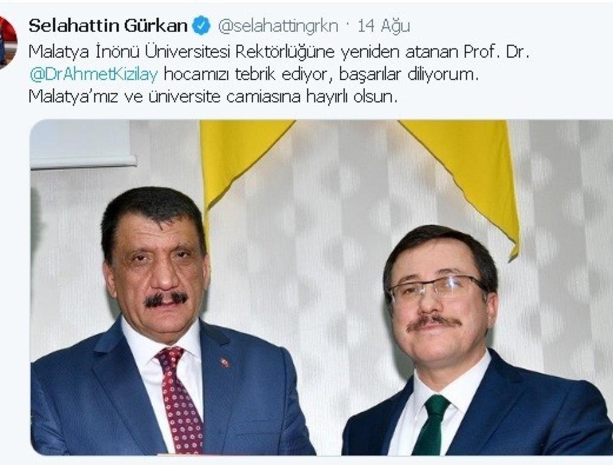 Rekt&ouml;r Kızılay&rsquo;ın tekrar atanmasına başkanlardan tebrik