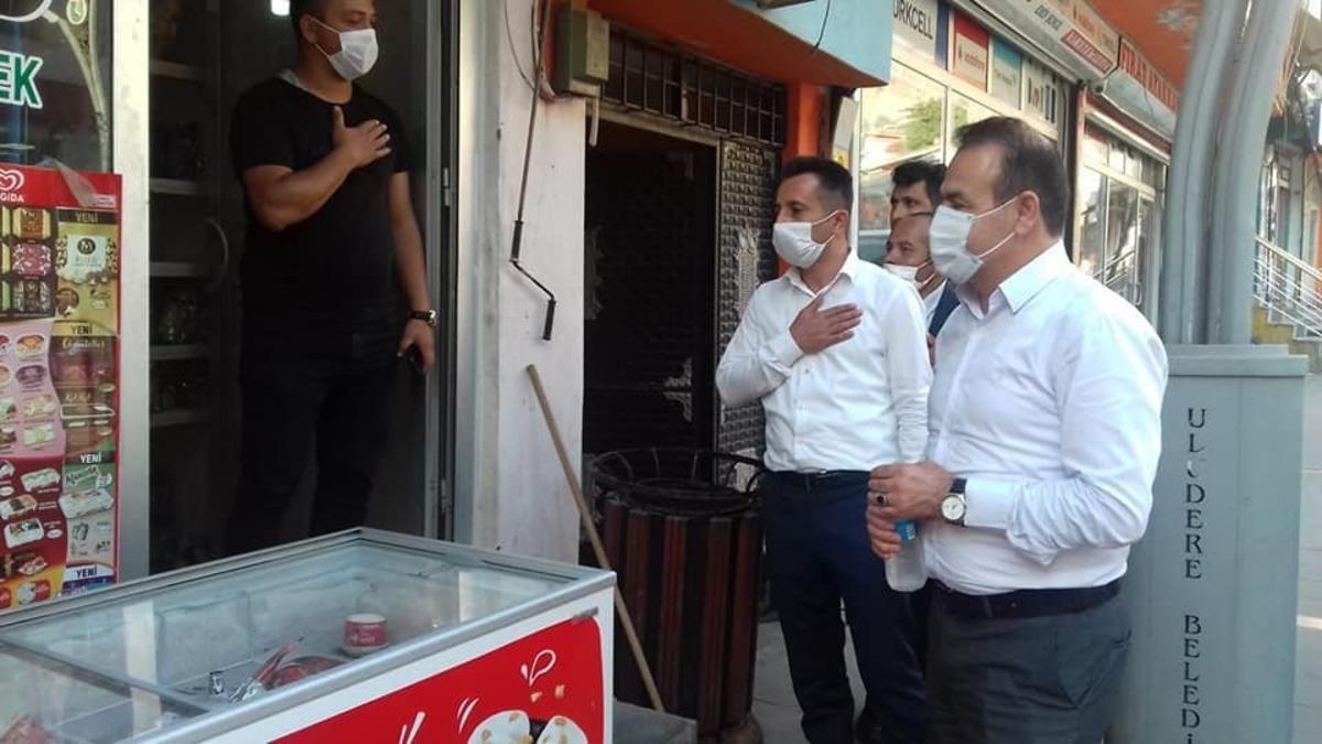 Uludere Belediye Başkanı &Uuml;rek, esnaf ziyareti ger&ccedil;ekleştirdi