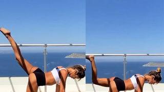 Eliz Sakuçoğlu'dan 'spor' paylaşımı