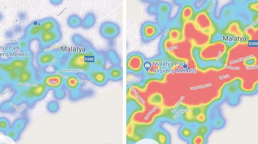 Malatya'da endişelendiren vaka artışı! Harita 15 günde kırmızıya döndü