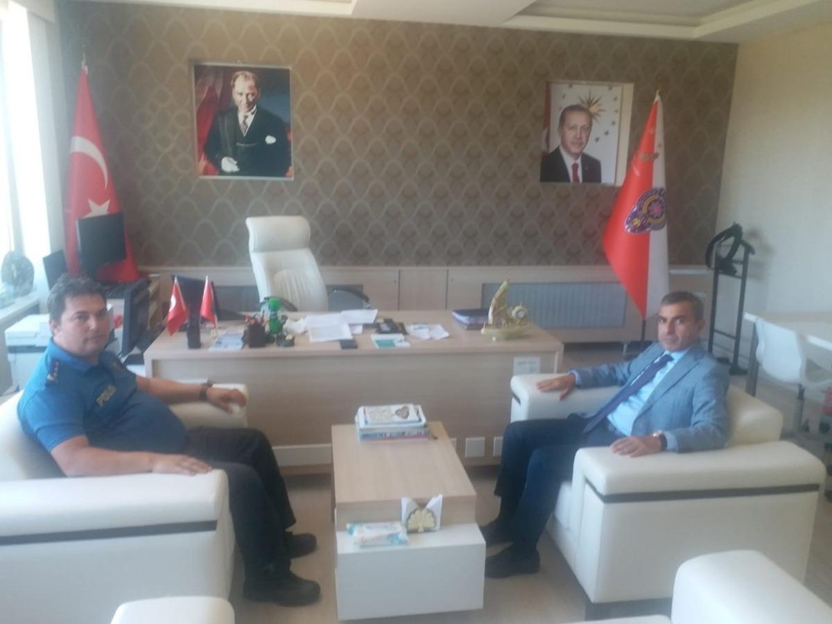 Kaymakam Atasoy&rsquo;dan emniyete ziyaret