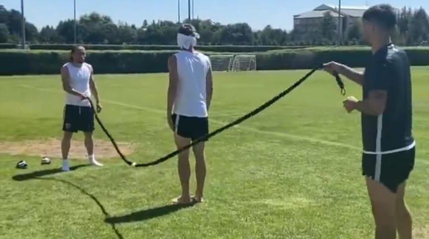 Kayserispor’da neşeli idmanı