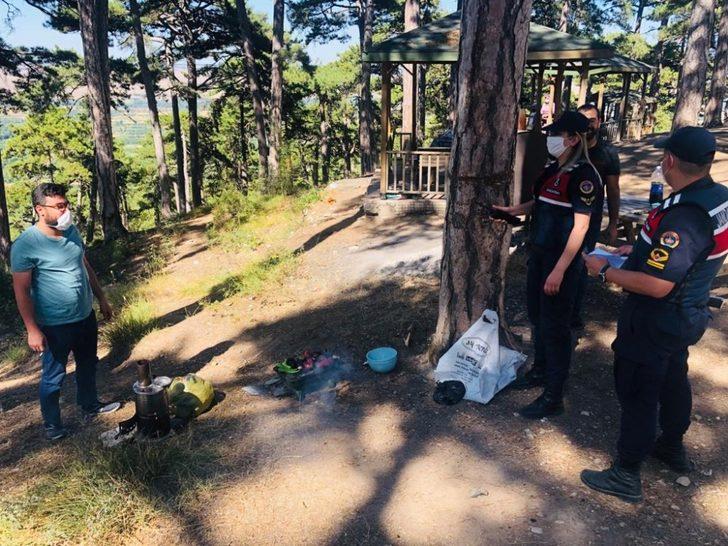 Jandarmadan piknikçilere yangın uyarısı G3
