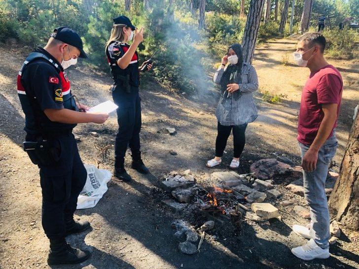 Jandarmadan piknikçilere yangın uyarısı G4