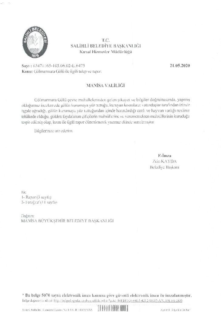 Başkan Kayda’dan Marmara Gölü açıklaması G3