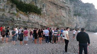 Zonguldak'ta koyda mahsur kalan 8 kişi için kurtarma çalışması başlatıldı