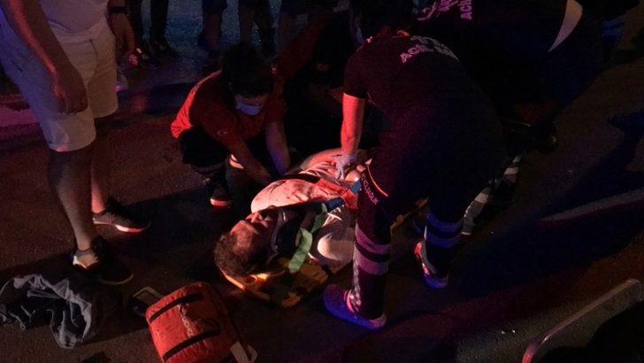 Motosiklet yayaya çarptı: 1 ağır yaralı G1