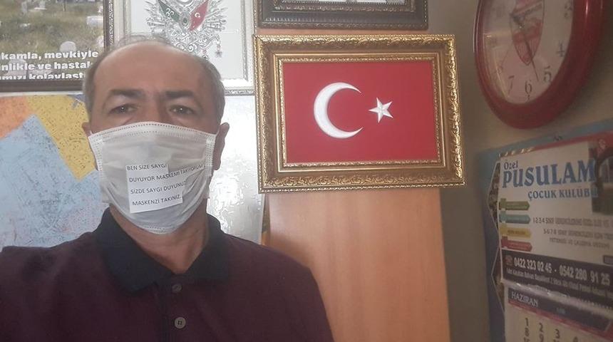 Muhtardan ilgin&ccedil; Covid-19 ilanı